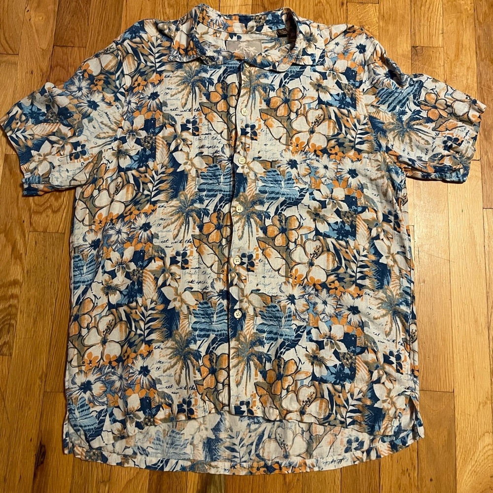 Linen/Silk Margaritaville Button Down